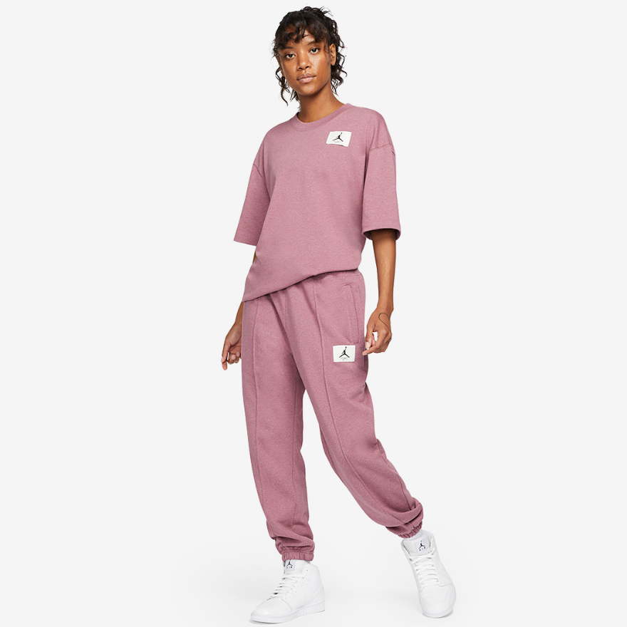 Jordan Womens Essentials Tee - Light Mulberry/HTR/Cave Purple
