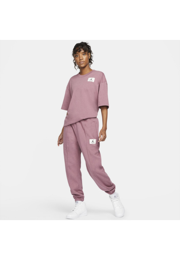 Jordan Womens Essentials Tee - Light Mulberry/HTR/Cave Purple