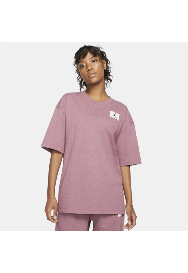 Jordan Womens Essentials Tee - Light Mulberry/HTR/Cave Purple