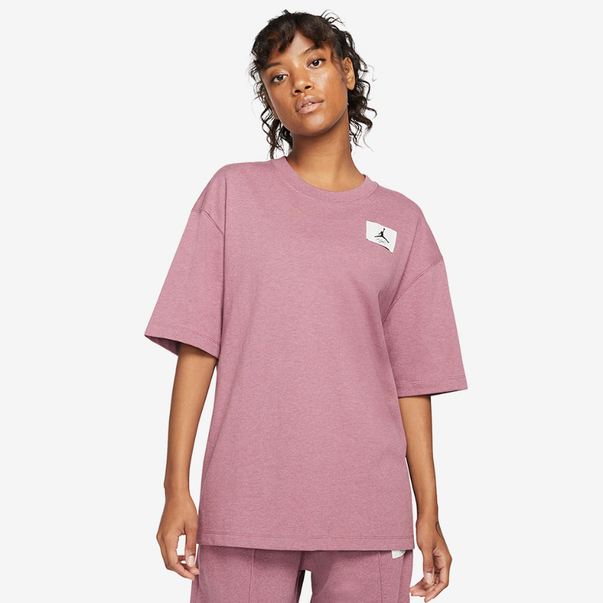 Jordan Womens Essentials Tee - Light Mulberry/HTR/Cave Purple