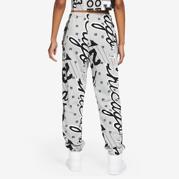 Jordan Womens Fleece Allover Printed Pants