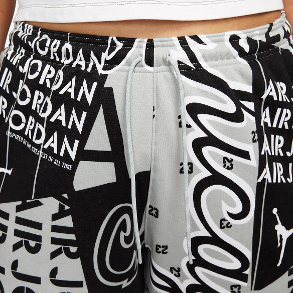 Jordan Womens Fleece Allover Printed Pants