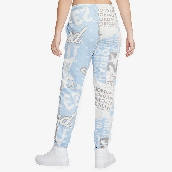 Jordan Womens Fleece Allover Printed Pants
