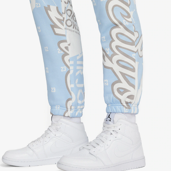 Jordan Womens Fleece Allover Printed Pants