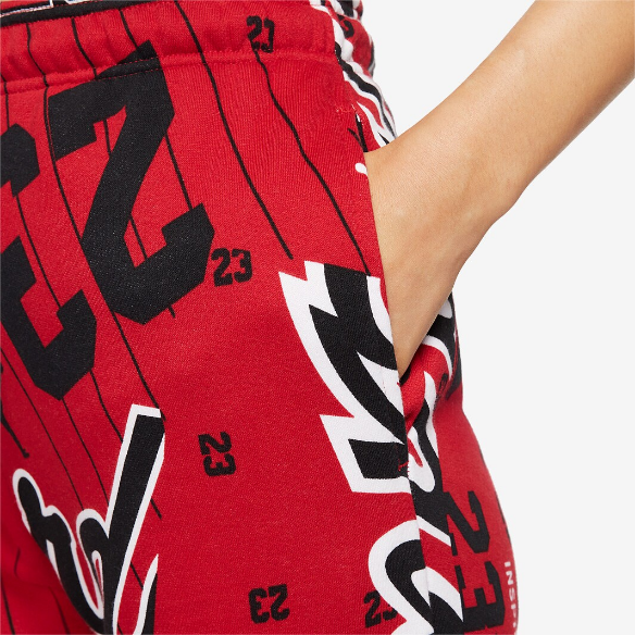 Jordan Womens Fleece Allover Printed Pants