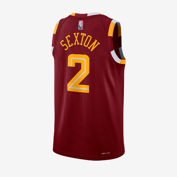 Nike NBA Cleveland Cavaliers Collin Sexton 21-22 City Edition Swingman Jersey - Team Red/Sexton Collin
