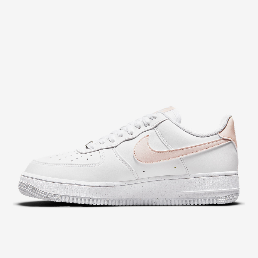 Nike Womens Air Force 1 07 Next Nature - White/Pale Coral-Black-Metallic Silver