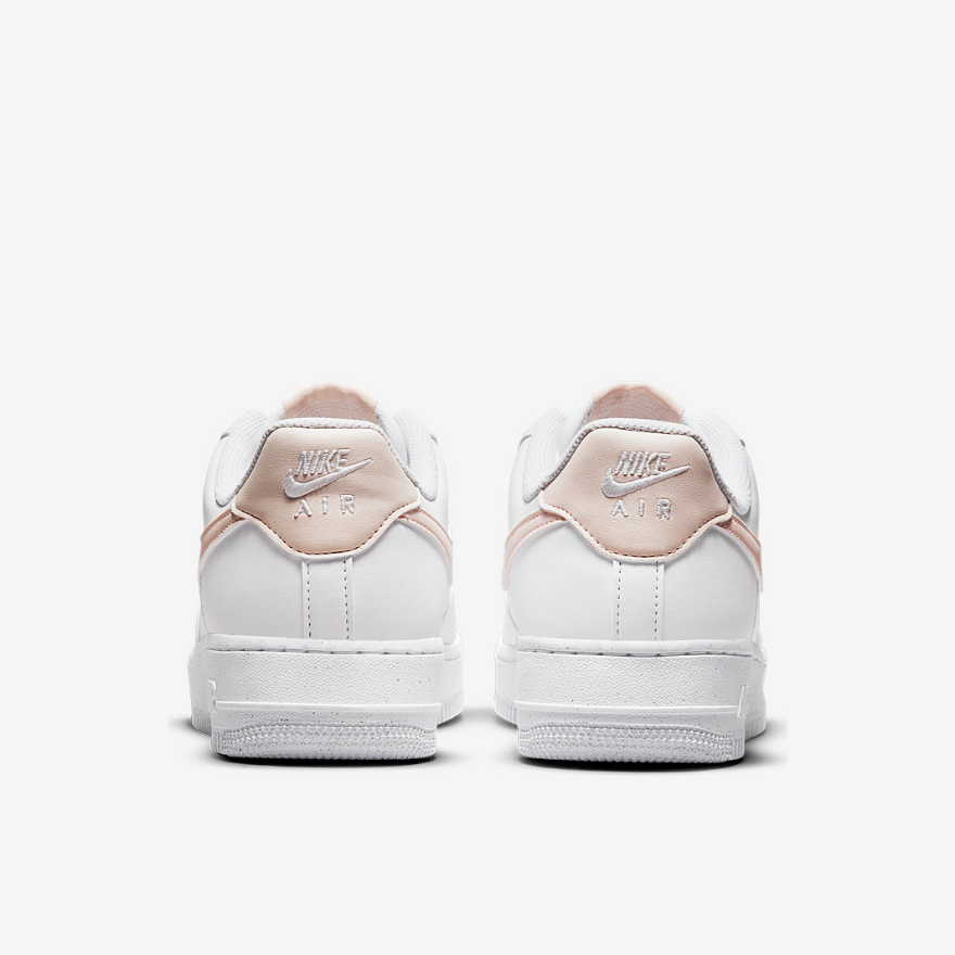 Nike Womens Air Force 1 07 Next Nature - White/Pale Coral-Black-Metallic Silver