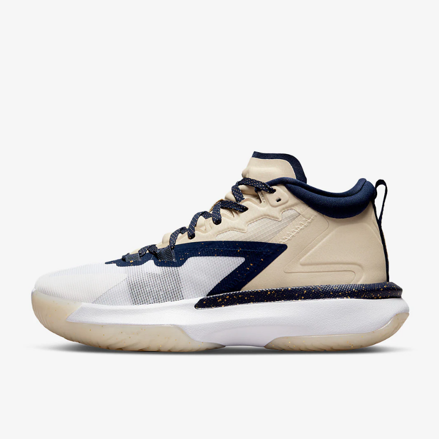 Jordan Zion 1 - Fossil/Midnight Navy/White/Metallic Gold