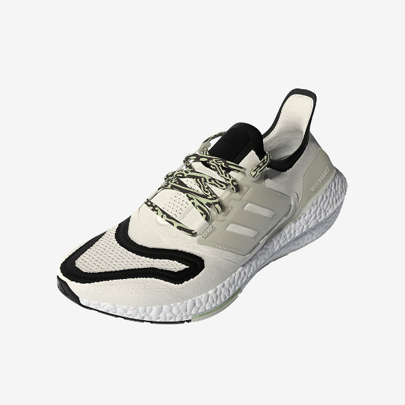 adidas Ultraboost 22 - Non-Dyed/Core Black/Almost Lime