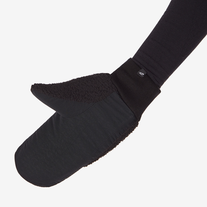 Nike Sportswear Womens Sherpa Mitten Gloves - Black/Black/Dark Smoke Grey/Dark Smoke Grey