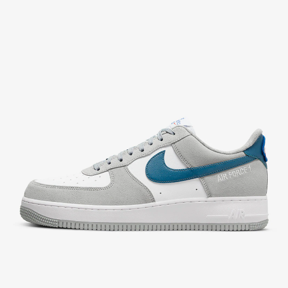 Nike Sportswear Air Force 1 07 LV8 - Lt Smoke Grey/Marina -White-Lt Smoke Grey