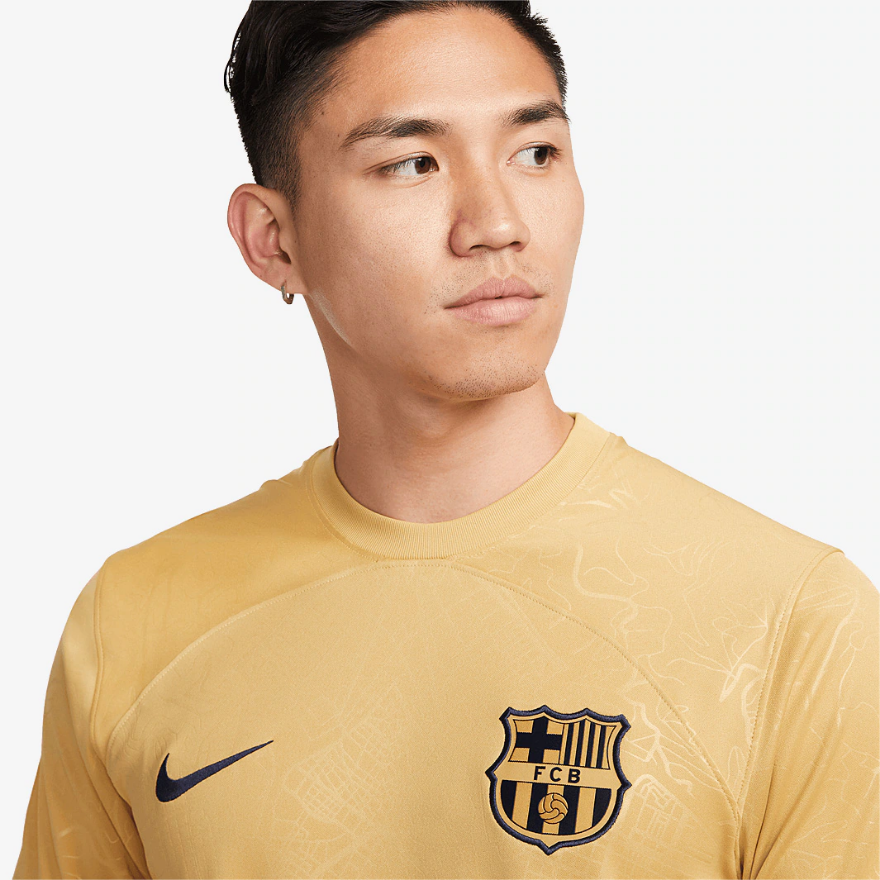 Nike FC Barcelona 22/23 Away Stadium SS ShirtClub Gold/Obsidian