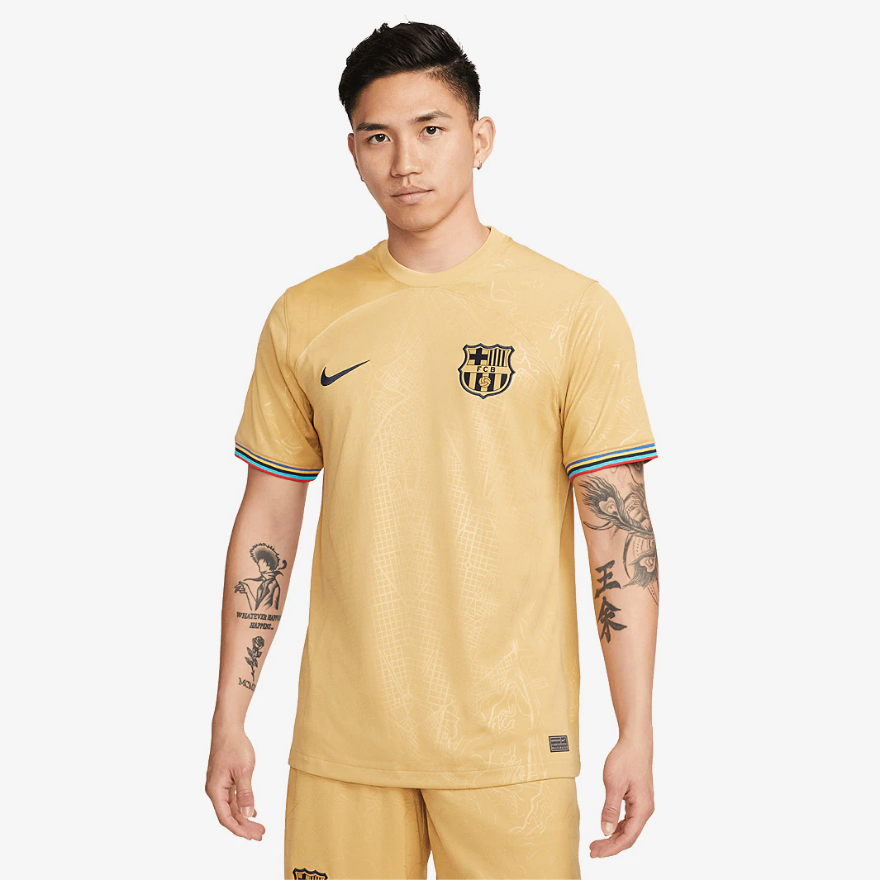 Nike FC Barcelona 22/23 Away Stadium SS ShirtClub Gold/Obsidian