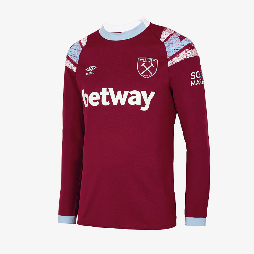 Umbro West Ham 22/23 Home Long Sleeve Shirt