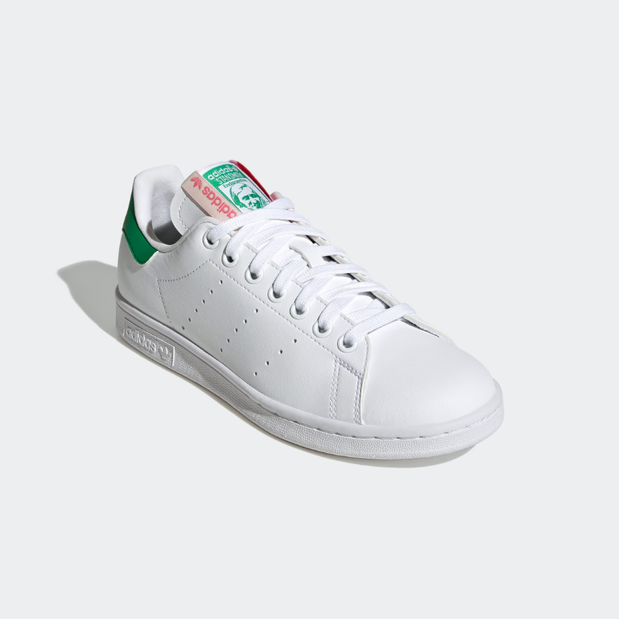 adidas Originals Womens Stan Smith - Fwtr White/Green/Bliss Pink