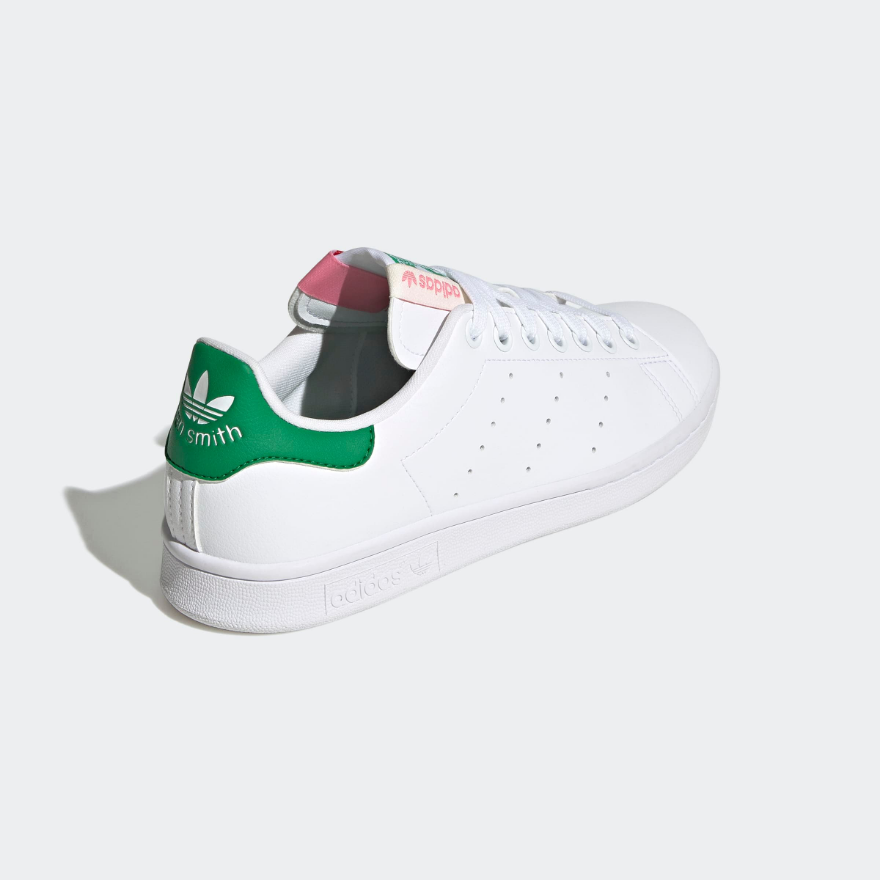 adidas Originals Womens Stan Smith - Fwtr White/Green/Bliss Pink