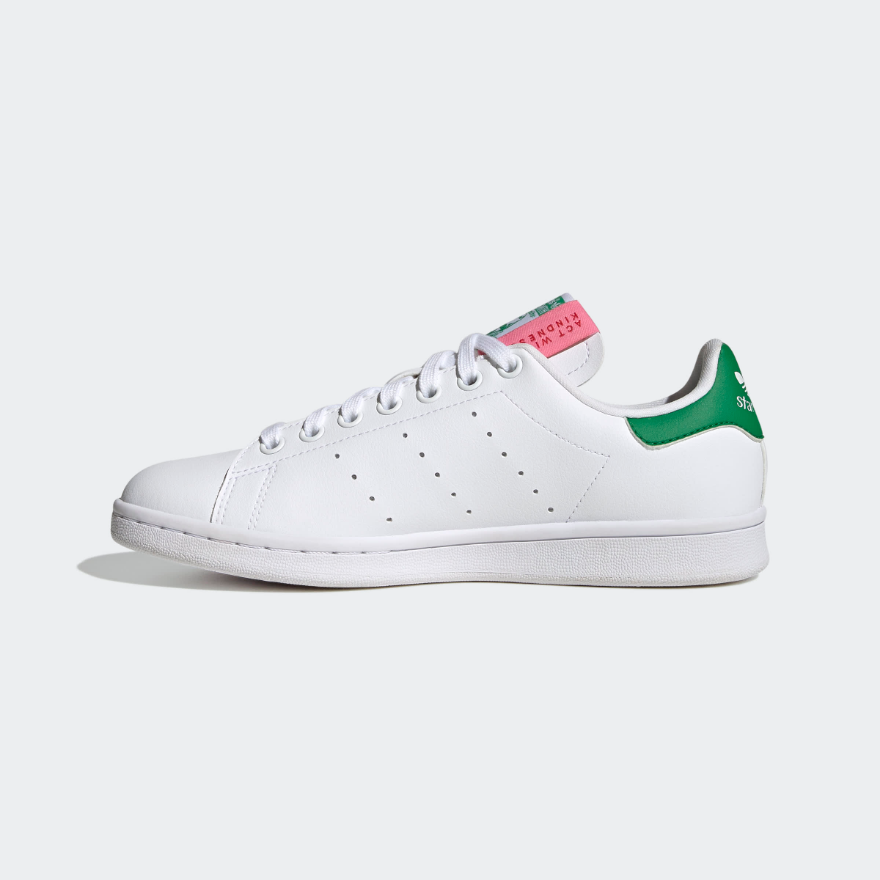 adidas Originals Womens Stan Smith - Fwtr White/Green/Bliss Pink