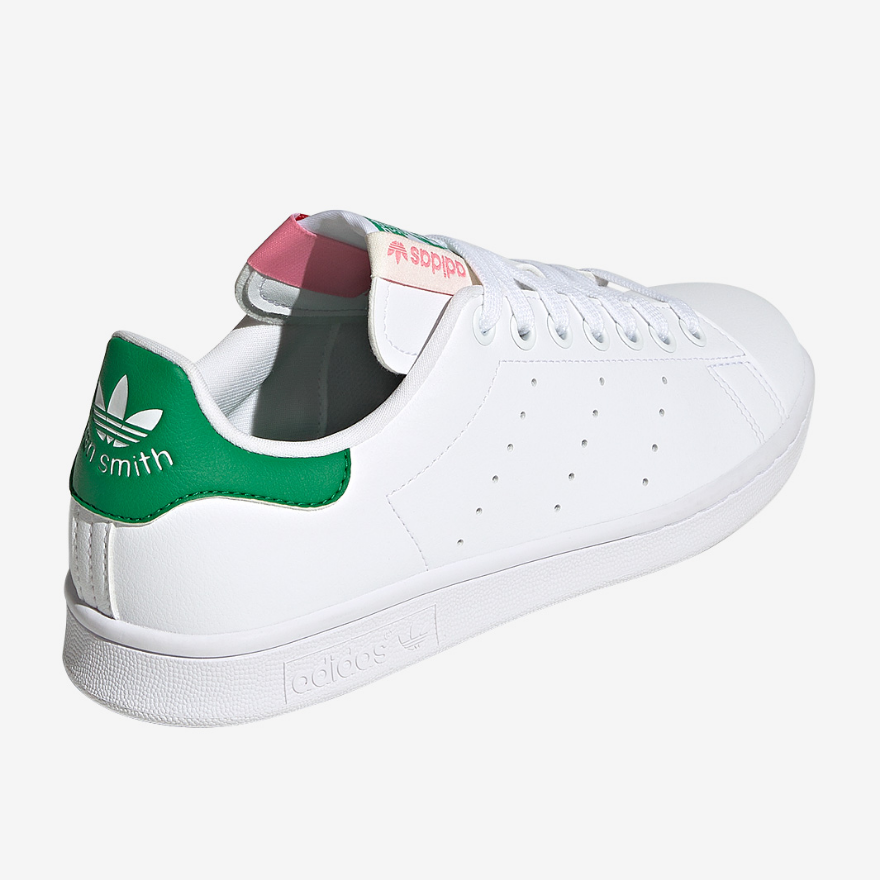 adidas Originals Womens Stan Smith - Fwtr White/Green/Bliss Pink