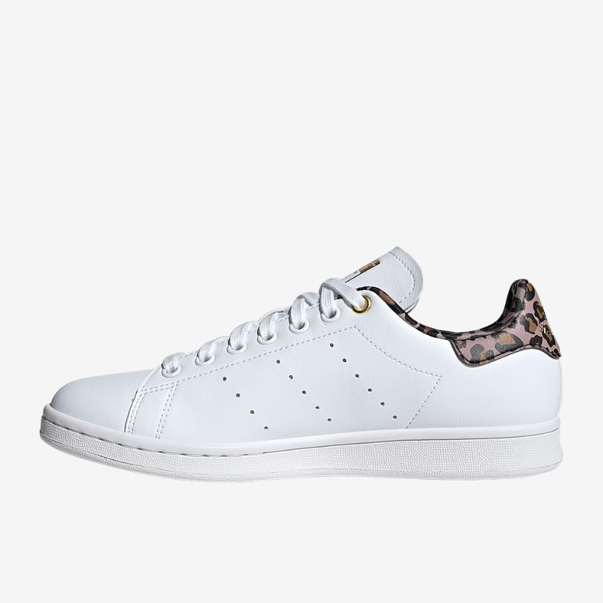 adidas Originals Womens Stan SmithFtwr White/Wild Brown/Gold Metallic