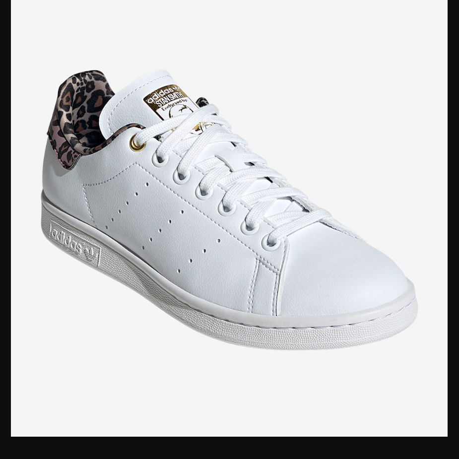 adidas Originals Womens Stan SmithFtwr White/Wild Brown/Gold Metallic