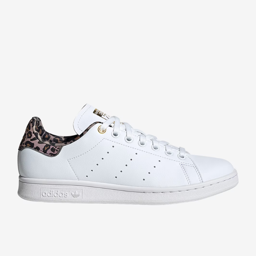 adidas Originals Womens Stan SmithFtwr White/Wild Brown/Gold Metallic