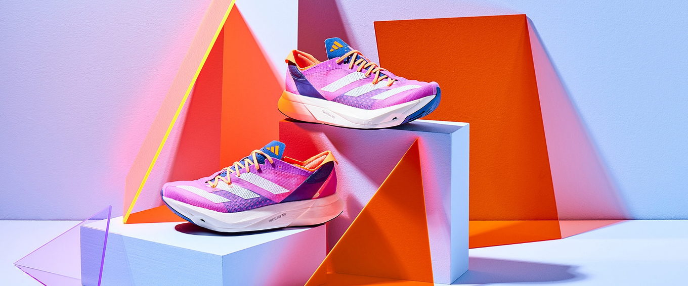 adidas adizero adios Pro 3 - Pulse Lilac/Ftwr White/Solar Orange