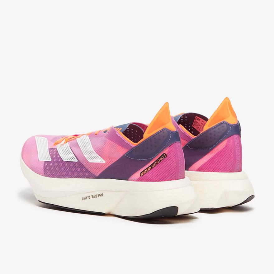 adidas adizero adios Pro 3 - Pulse Lilac/Ftwr White/Solar Orange