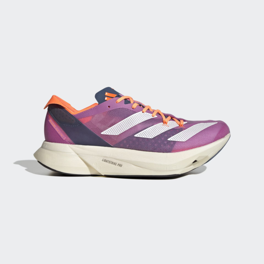 adidas adizero adios Pro 3 - Pulse Lilac/Ftwr White/Solar Orange