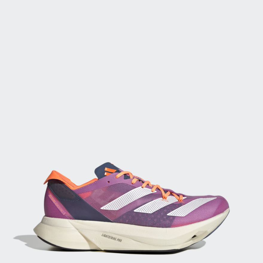 adidas adizero adios Pro 3 - Pulse Lilac/Ftwr White/Solar Orange