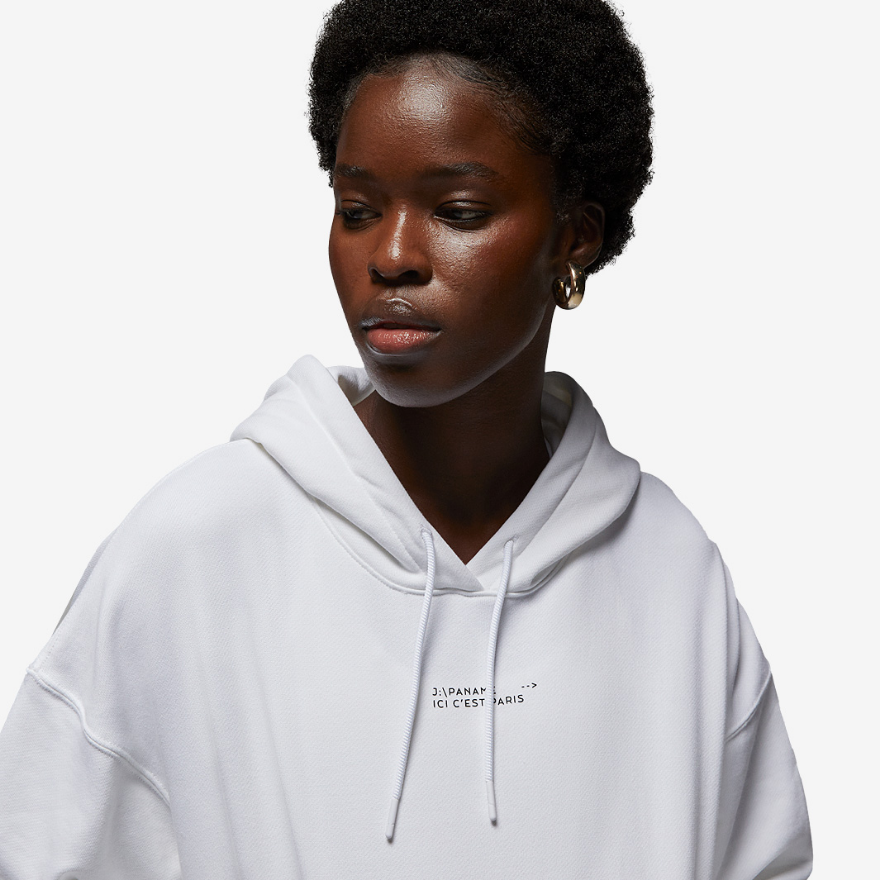 Jordan x Paris Saint-Germain Womens Fleece HoodieWhite/Game Royal