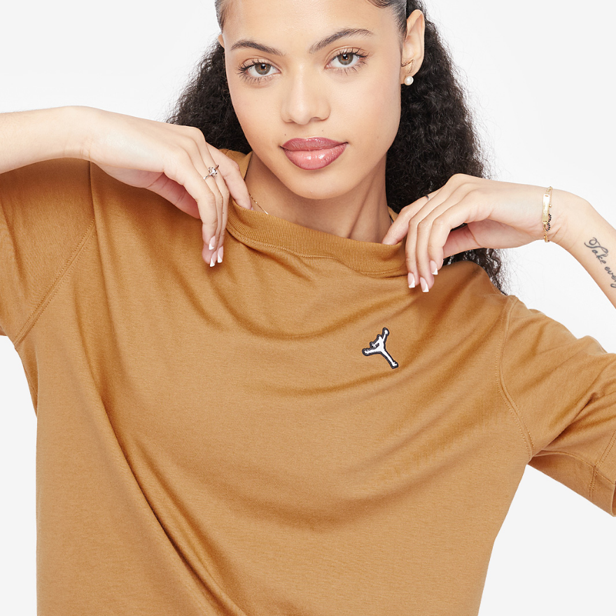 Jordan Womens Essential Core TeeElemental Gold/White