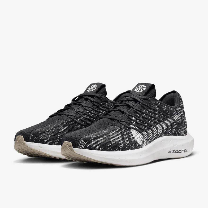 Nike Womens Pegasus Turbo Flyknit Next Nature - Black/Sail-Off Noir-Sesame