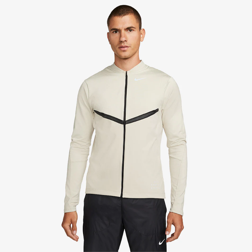 Nike Dri-FIT Run Division Element Full-Zip Running Top - Rattan/Reflective Silver