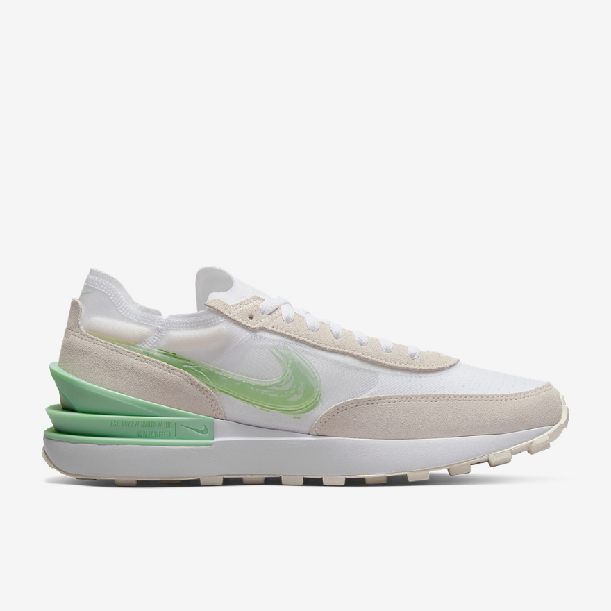 Nike Sportswear Waffle One - White/Enamel Green/Sail