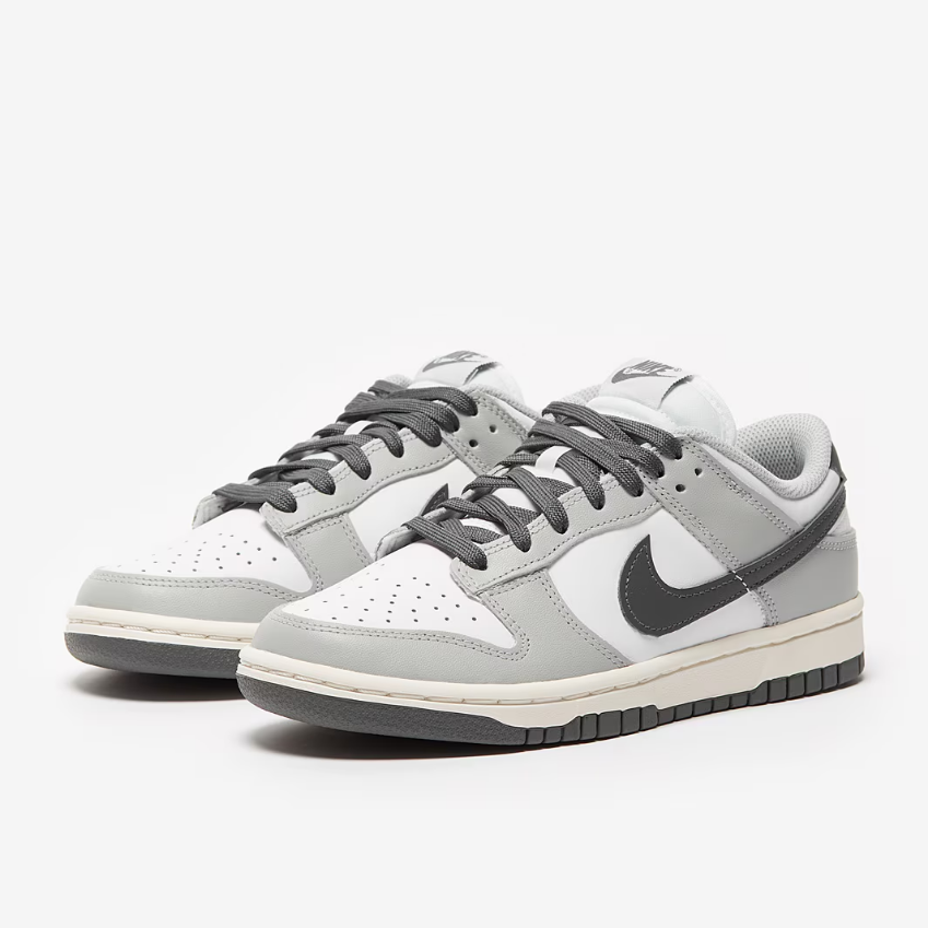 Nike Sportswear Womens Dunk LowWhite/Iron Grey/Lt Smoke Grey/Sail