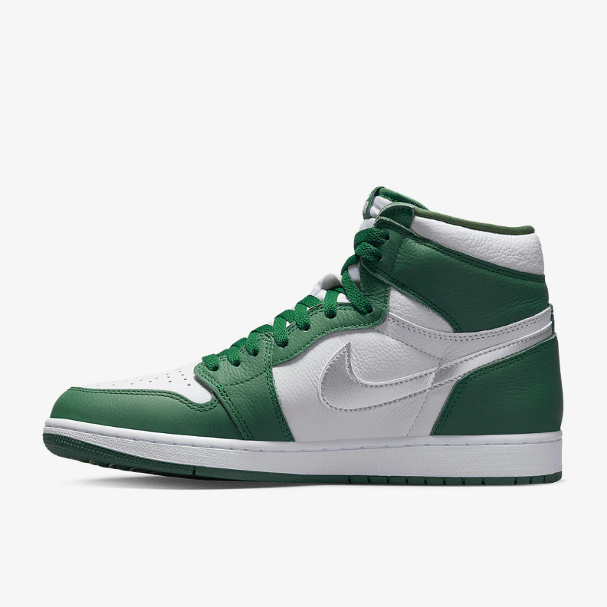 Air Jordan 1 Retro High OG - Gorge Green/Metallic Silver/White