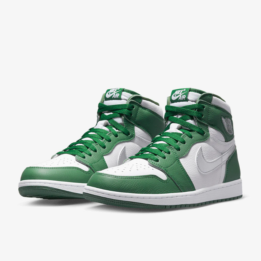 Air Jordan 1 Retro High OG - Gorge Green/Metallic Silver/White