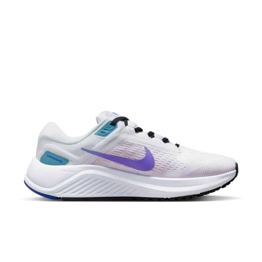 Nike Womens Air Zoom Structure 24 - White/Psychic Purple-Barely Grape