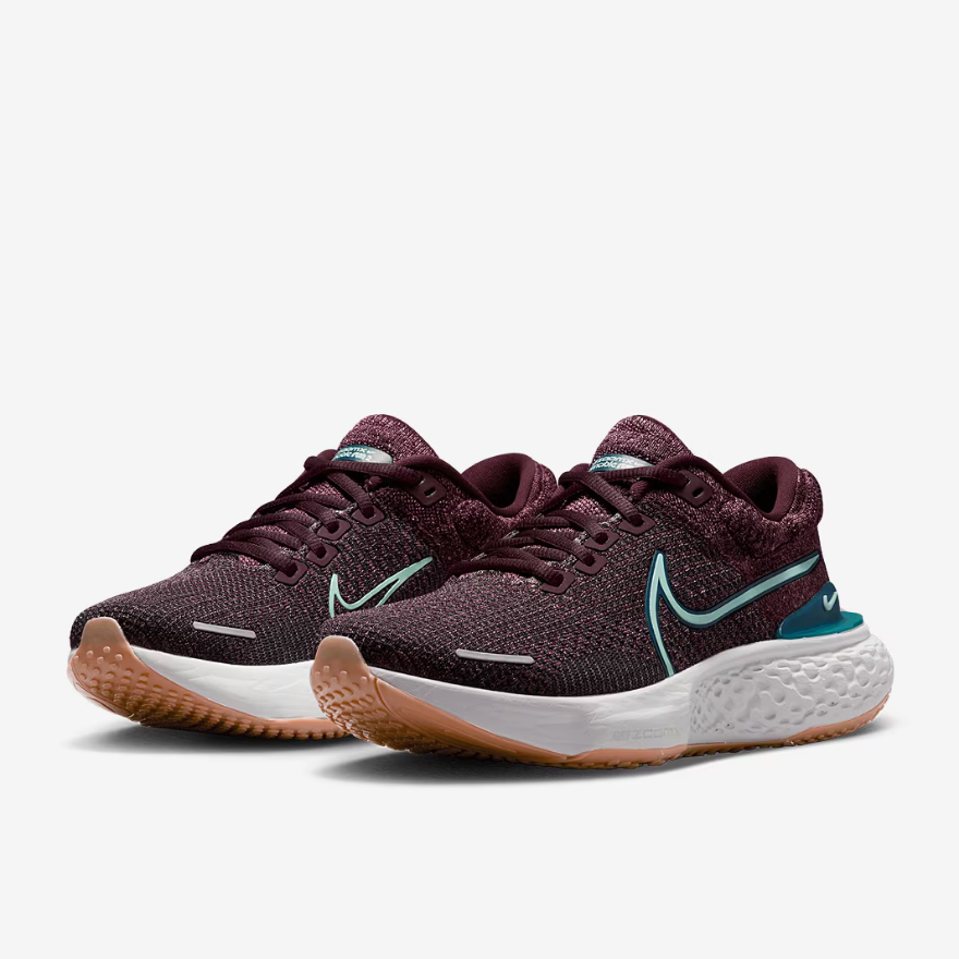 Nike Womens ZoomX Invincible Run Flyknit 2 - Burgundy Crush/Mint Foam-Desert Berry