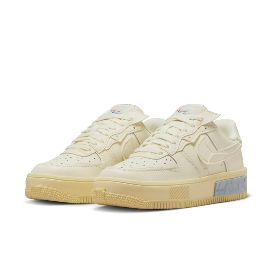 Nike Sportswear Womens Air Force 1 Fontanka - Coconut Milk/Lemon Wash