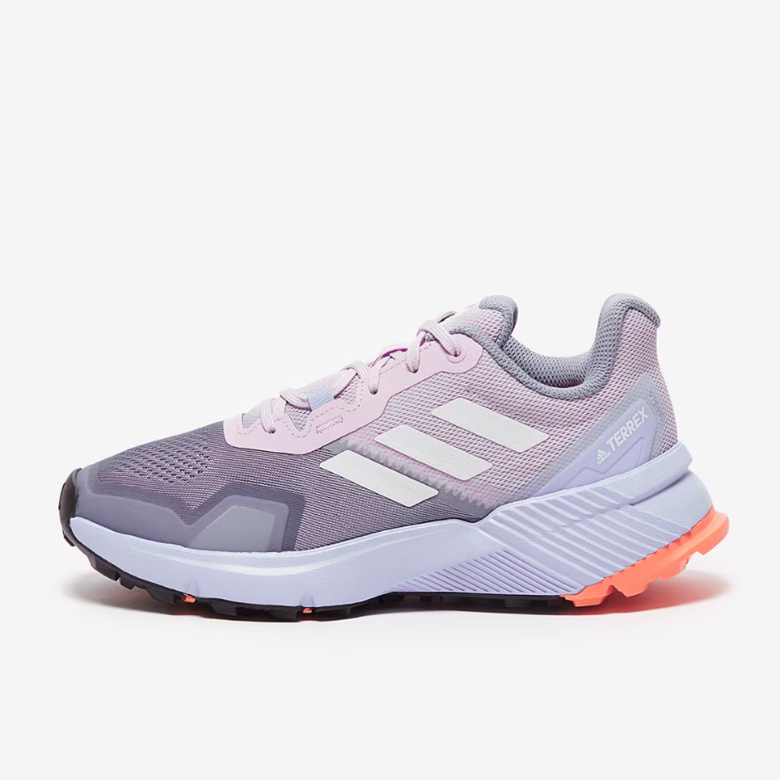 adidas Womens Terrex SoulstrideSilver Violet/Crystal White/Coral Fusion