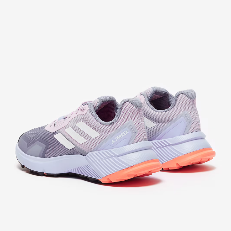 adidas Womens Terrex SoulstrideSilver Violet/Crystal White/Coral Fusion