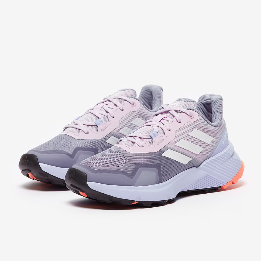 adidas Womens Terrex SoulstrideSilver Violet/Crystal White/Coral Fusion