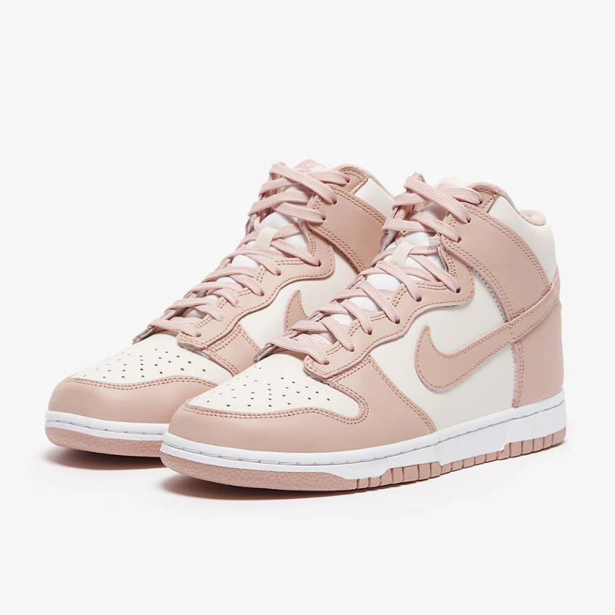 Nike Sportswear Womens Dunk High - Phantom/Pink Oxford/White