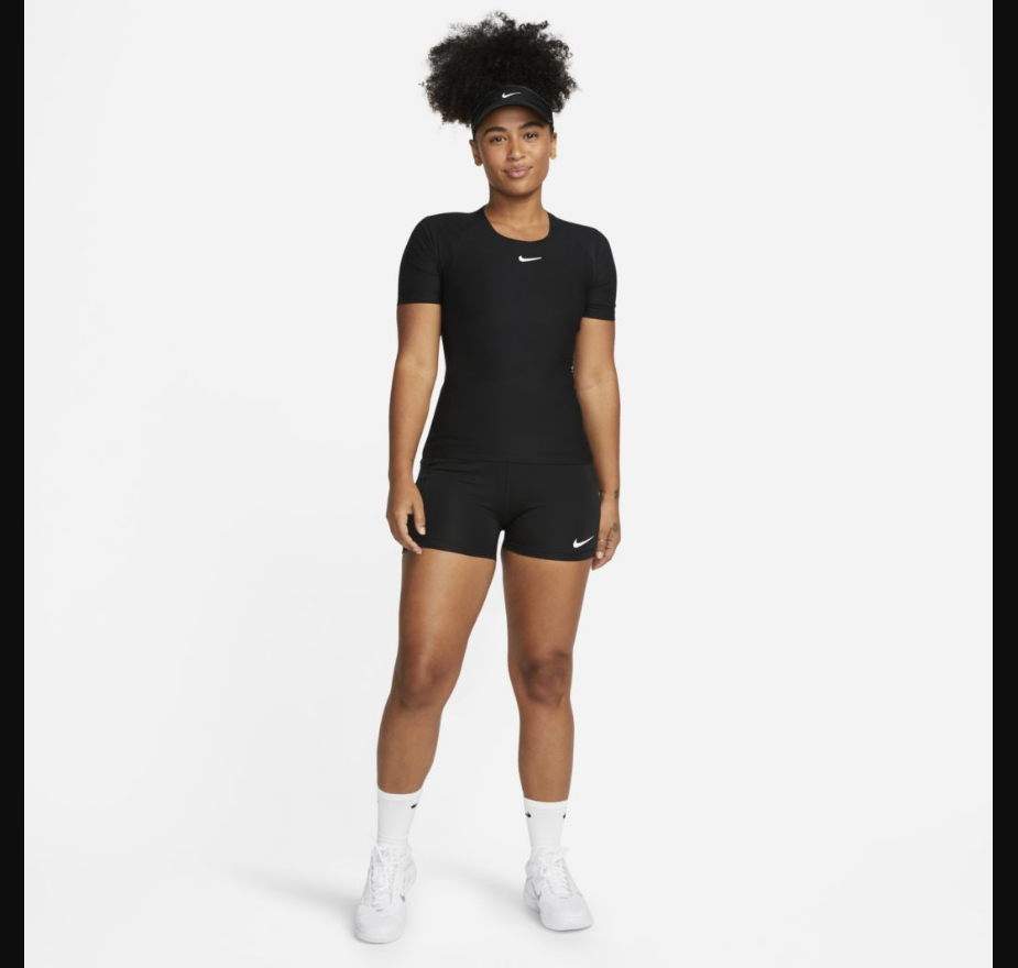 Nike Dri-FIT Club High-Rise 4 Inch ShortsBlack/White