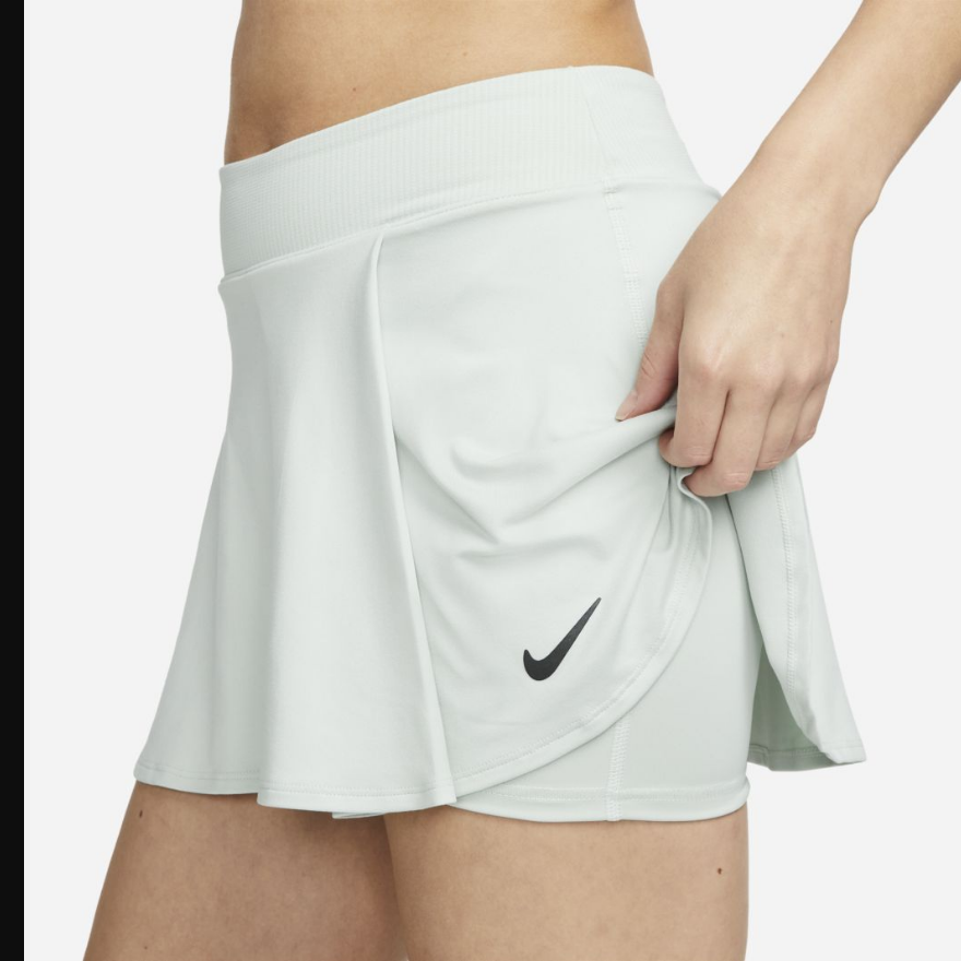 Nike Womens Court Dri-FIT Victory Flouncy SkirtLight Silver/Black