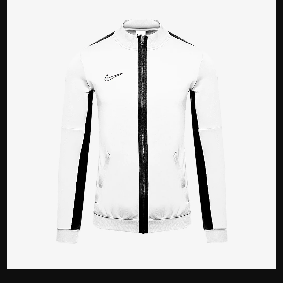 Nike Dri-Fit Academy 23 Knitted Track Jacket - White/Black/Black