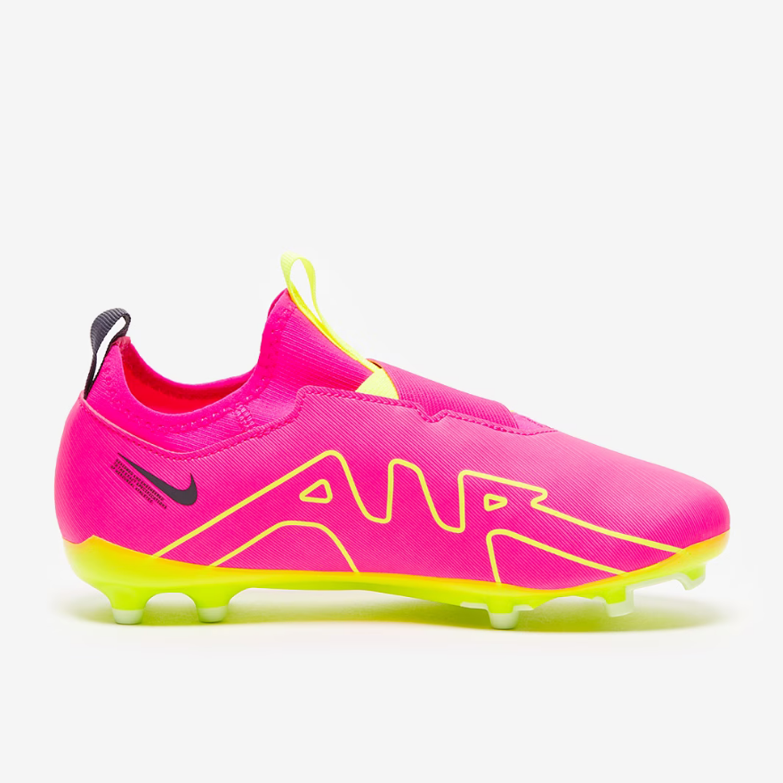 Nike Kids Air Zoom Mercurial Vapor XV Academy MGPink Blast/Volt/Gridiron