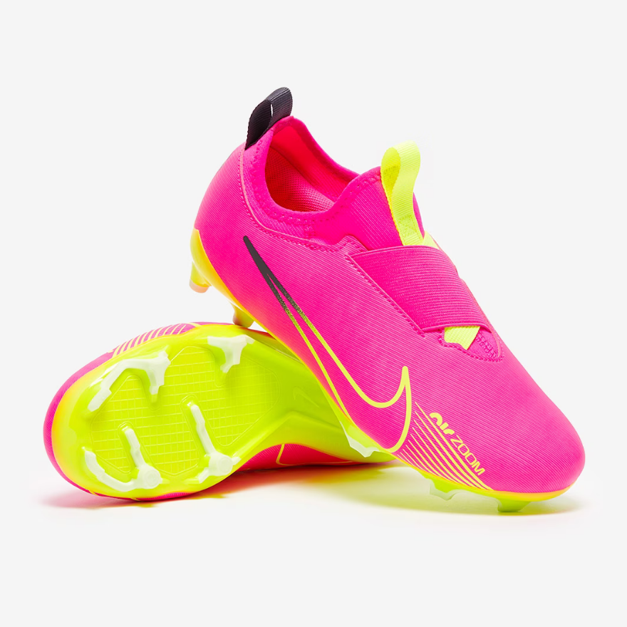 Nike Kids Air Zoom Mercurial Vapor XV Academy MGPink Blast/Volt/Gridiron